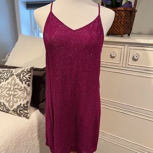 MLV Fuscia Sequined Strappy Dress